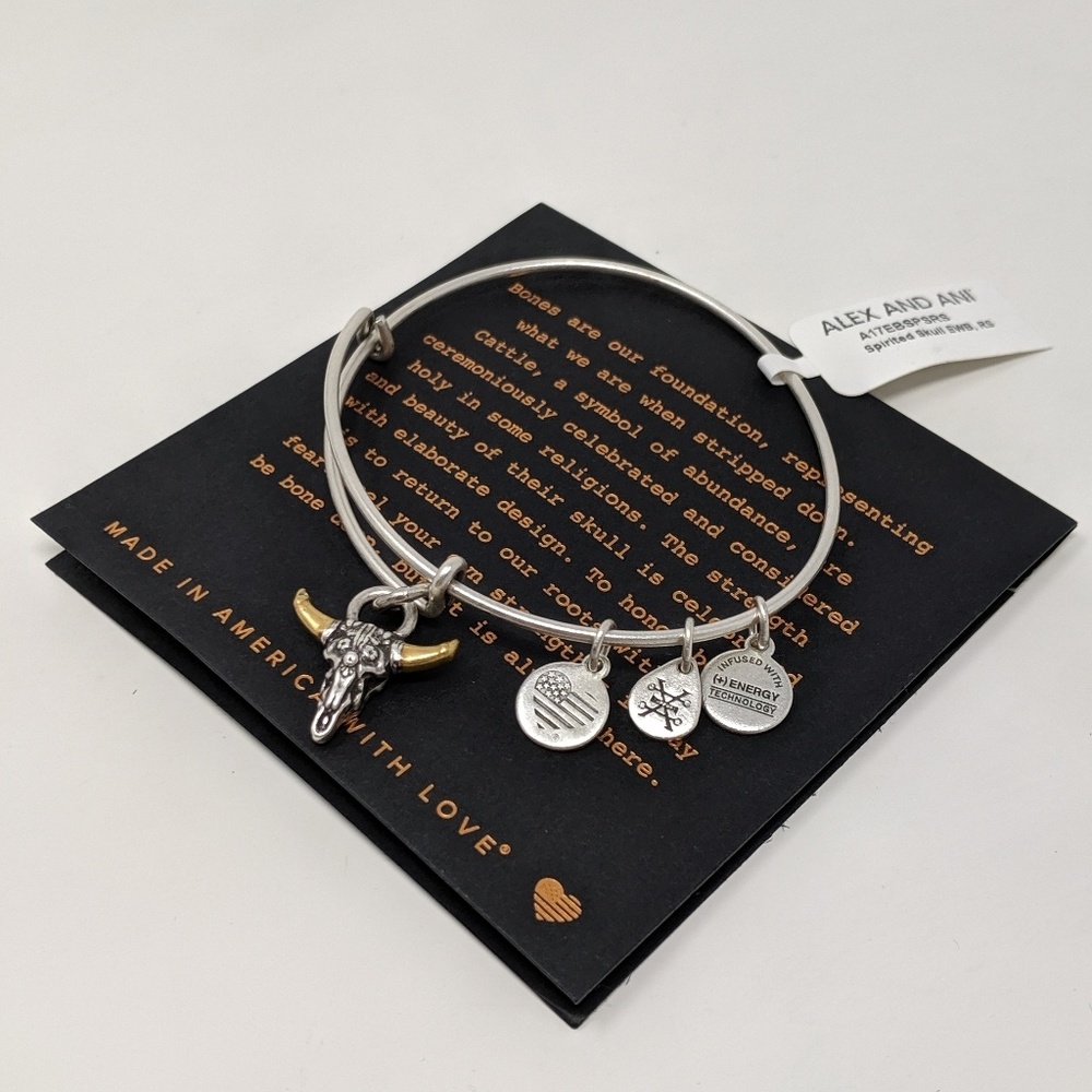 Alex & Ani Spirited Skull Bracelet